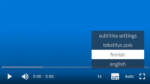 Tekstityskielen valinta