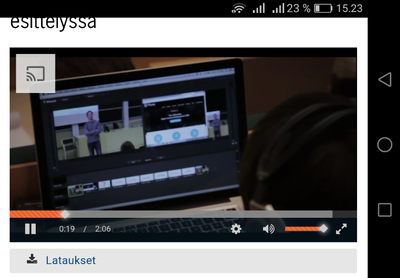 Videoiden katselu Chromecastilla 1